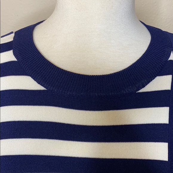 TOPSHOP Striped Crewneck Sweater Size 10 - Picture 6 of 15